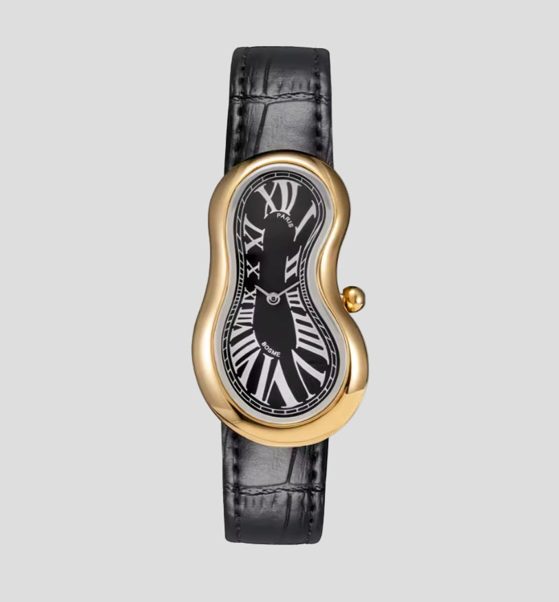 Montre fondante oblongue